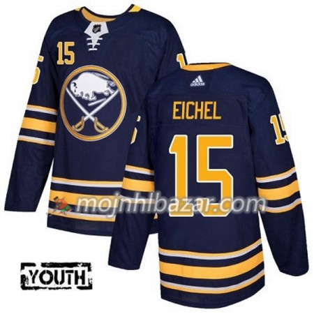 Dresovi Buffalo Sabres Jack Eichel 15 Adidas 2017-2018 Navy Plava Authentic - Dječji
